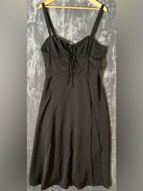 AGYMNX Black XL Romantic Babydoll Sleevless Dress NWT